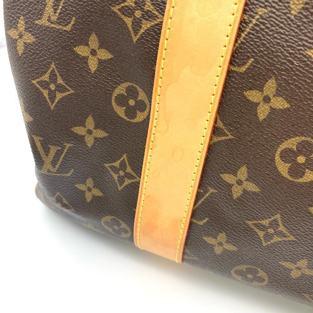 LOUIS VUITTON Authentic Brown Monogram Canvas Carryall Boston Bag - Picture 12 of 16